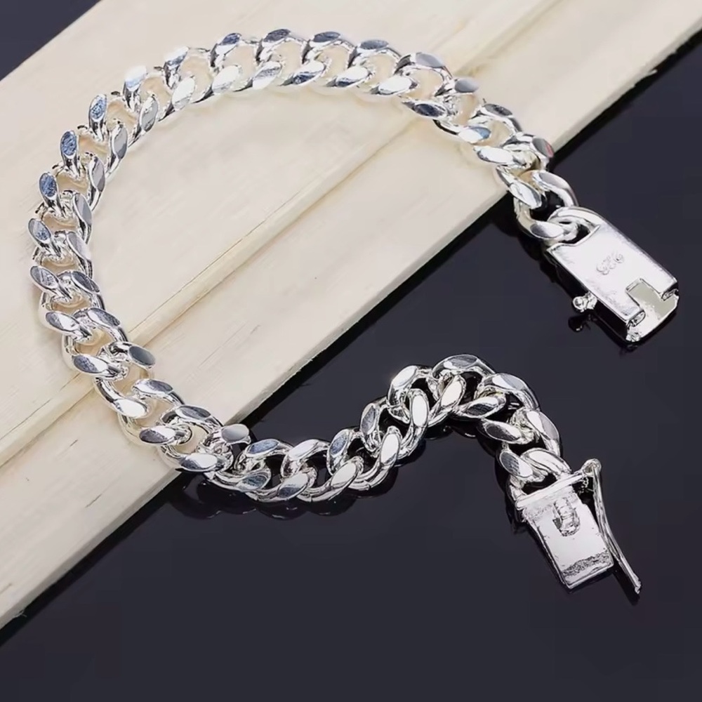 Sterling Silver Chunky Bracelet